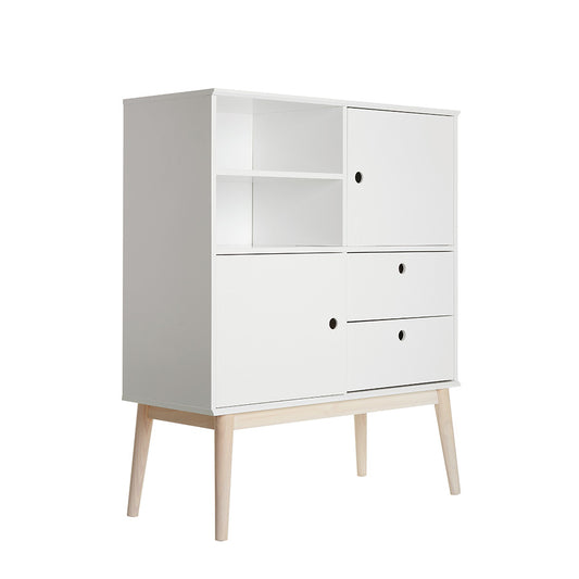 White Alternating Compartment Shelving