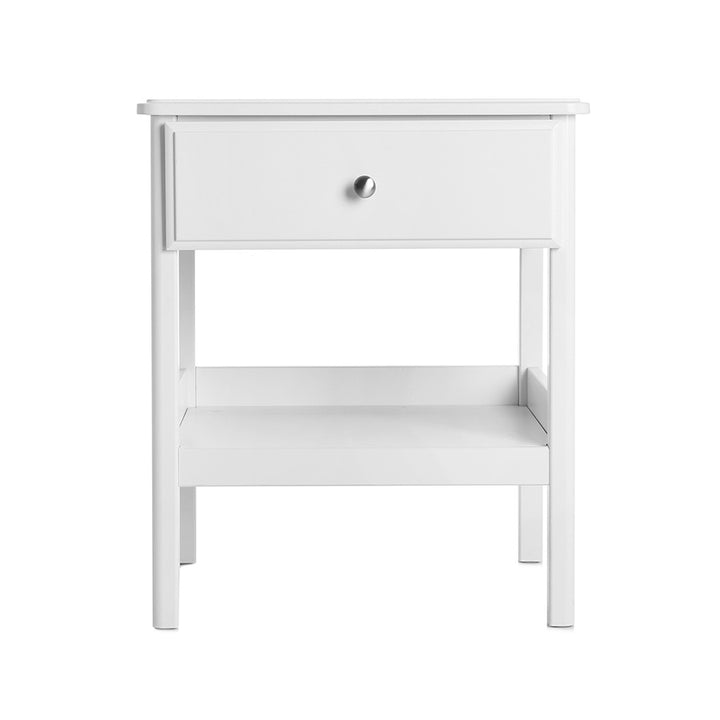 White Single Door with Shelf Cabinet