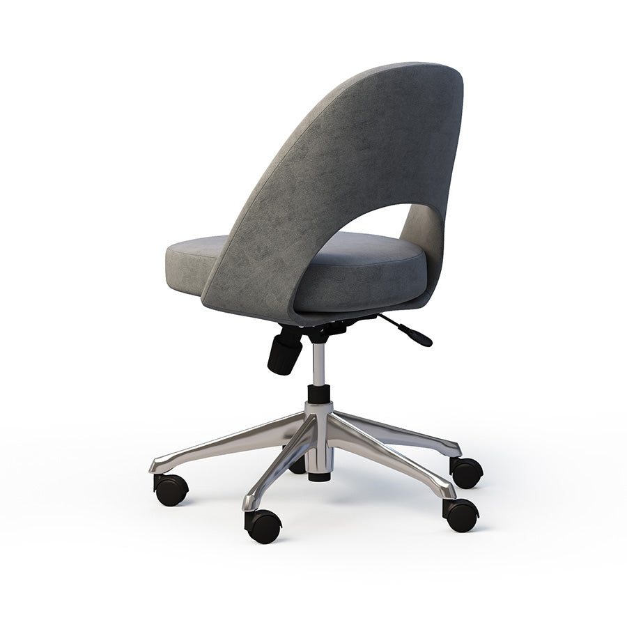 Curved Padded Swivel Chair