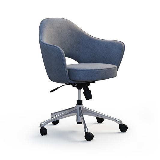 Curved Padded Swivel Chair