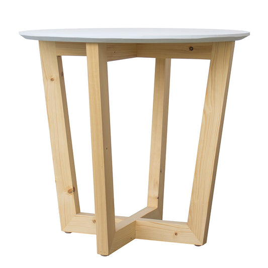 Circle with Crossed Stand Side Table